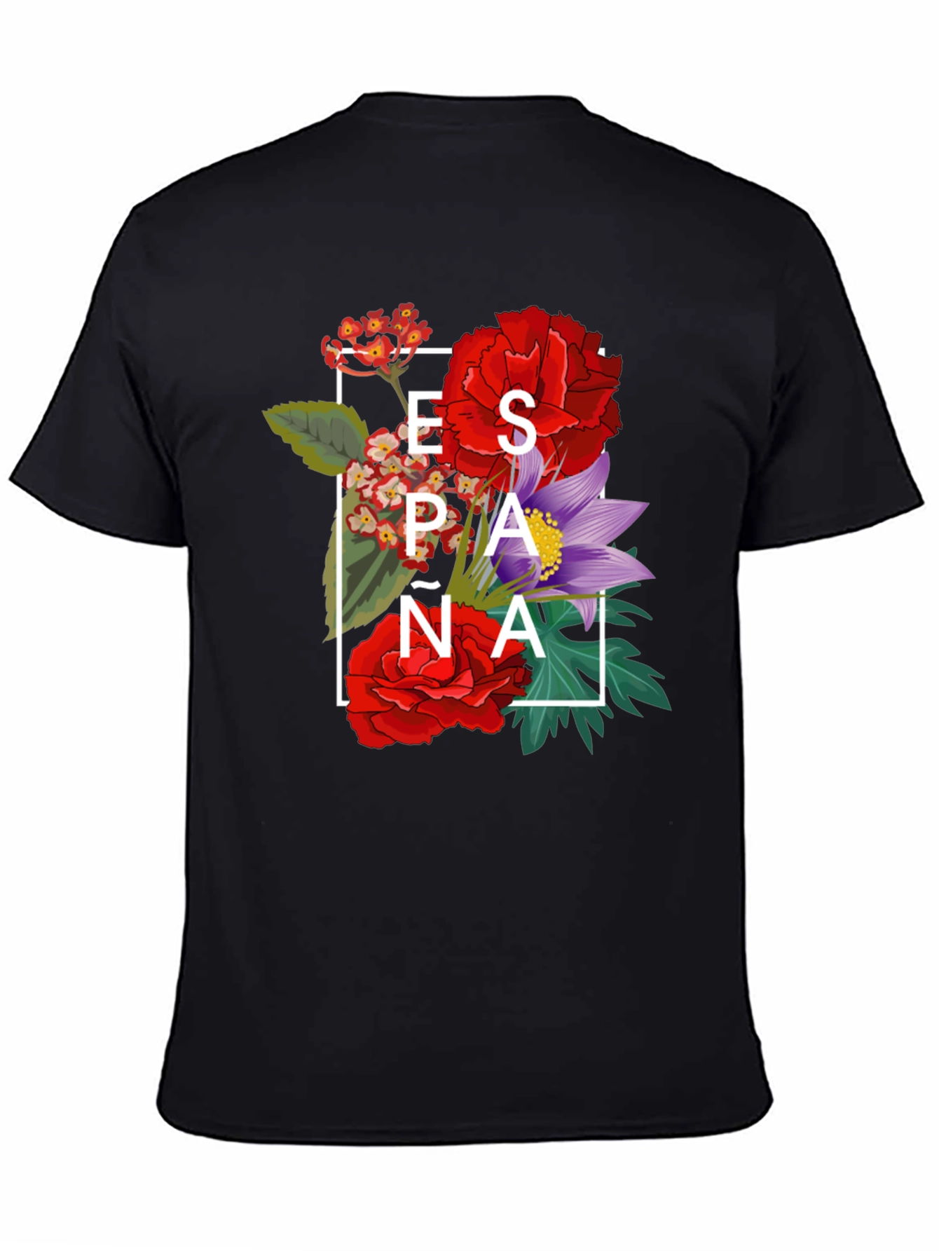 Floral España T-Shirt - Stylish Graphic Tee