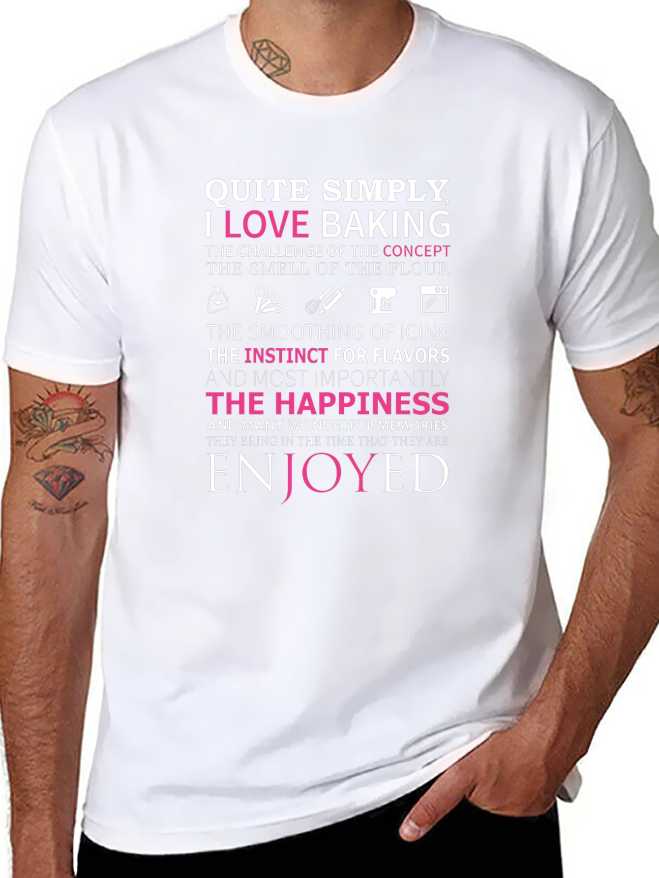 I Love Baking Graphic T-Shirt