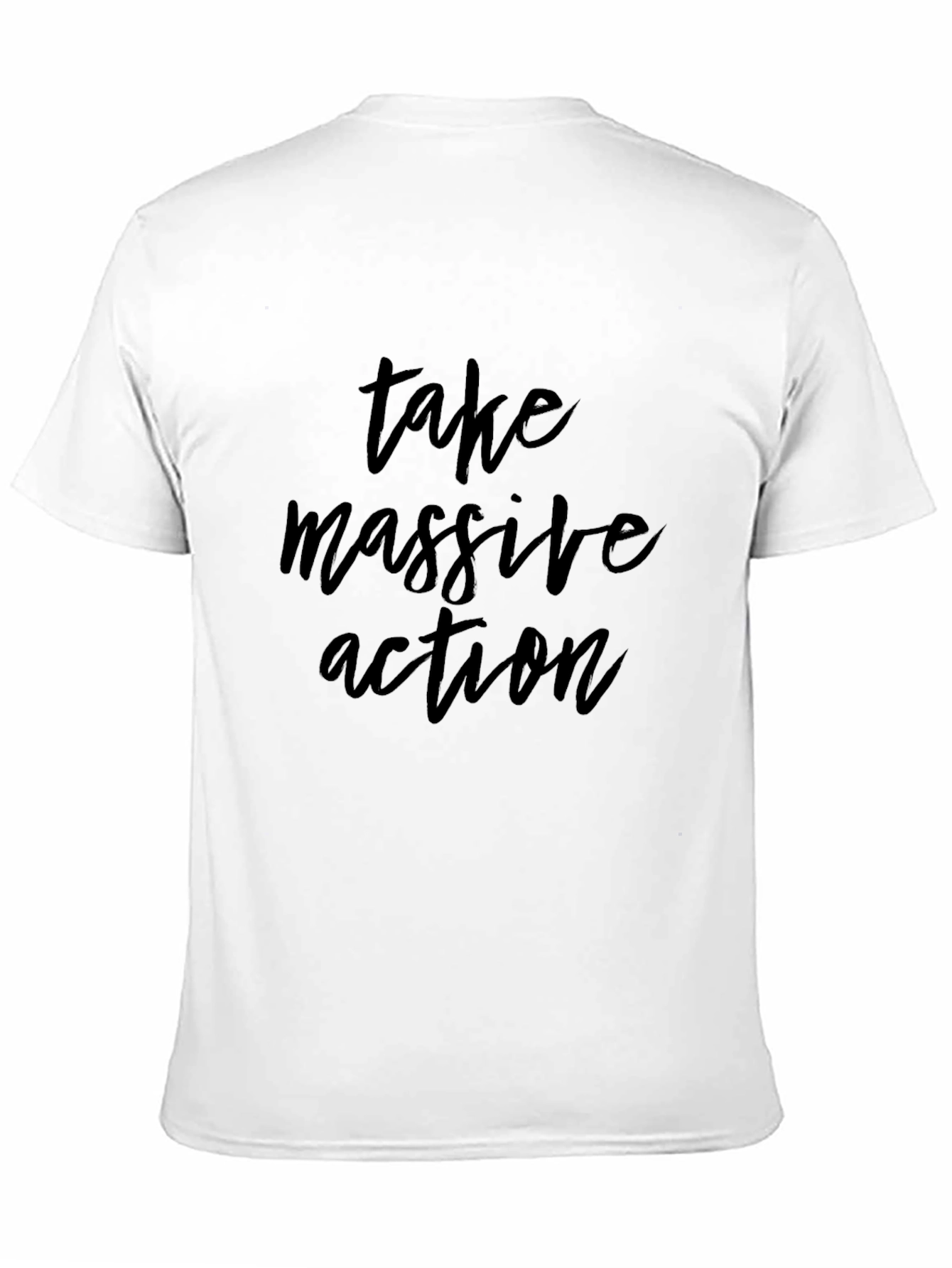 Take Massive Action Black Graphic T-Shirt