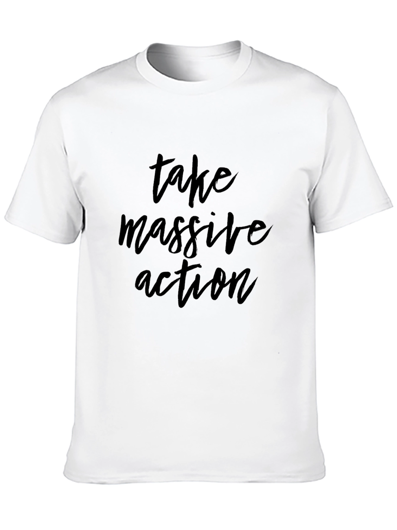 Take Massive Action Black Graphic T-Shirt