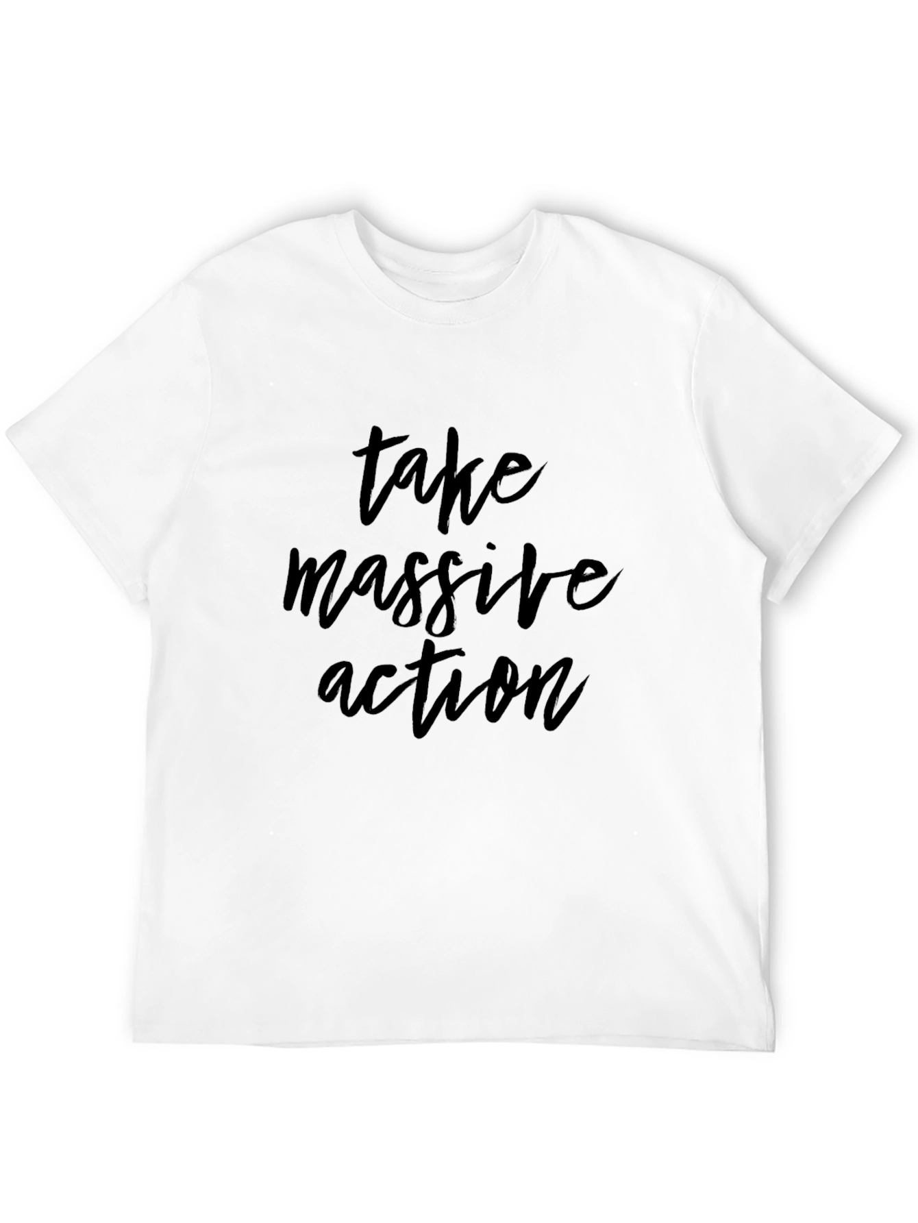 Take Massive Action Black Graphic T-Shirt