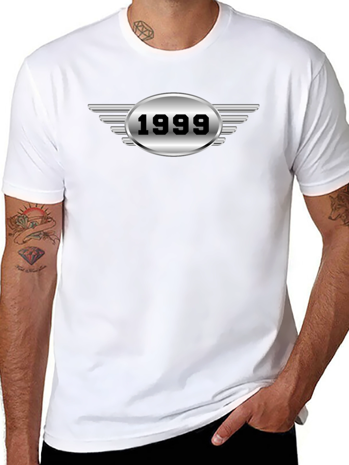 1999 Silver Winged Graphic Tee