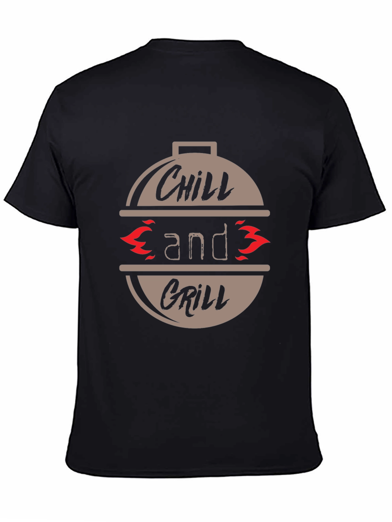 Chill and Grill Graphic T-Shirt - Casual BBQ Tee