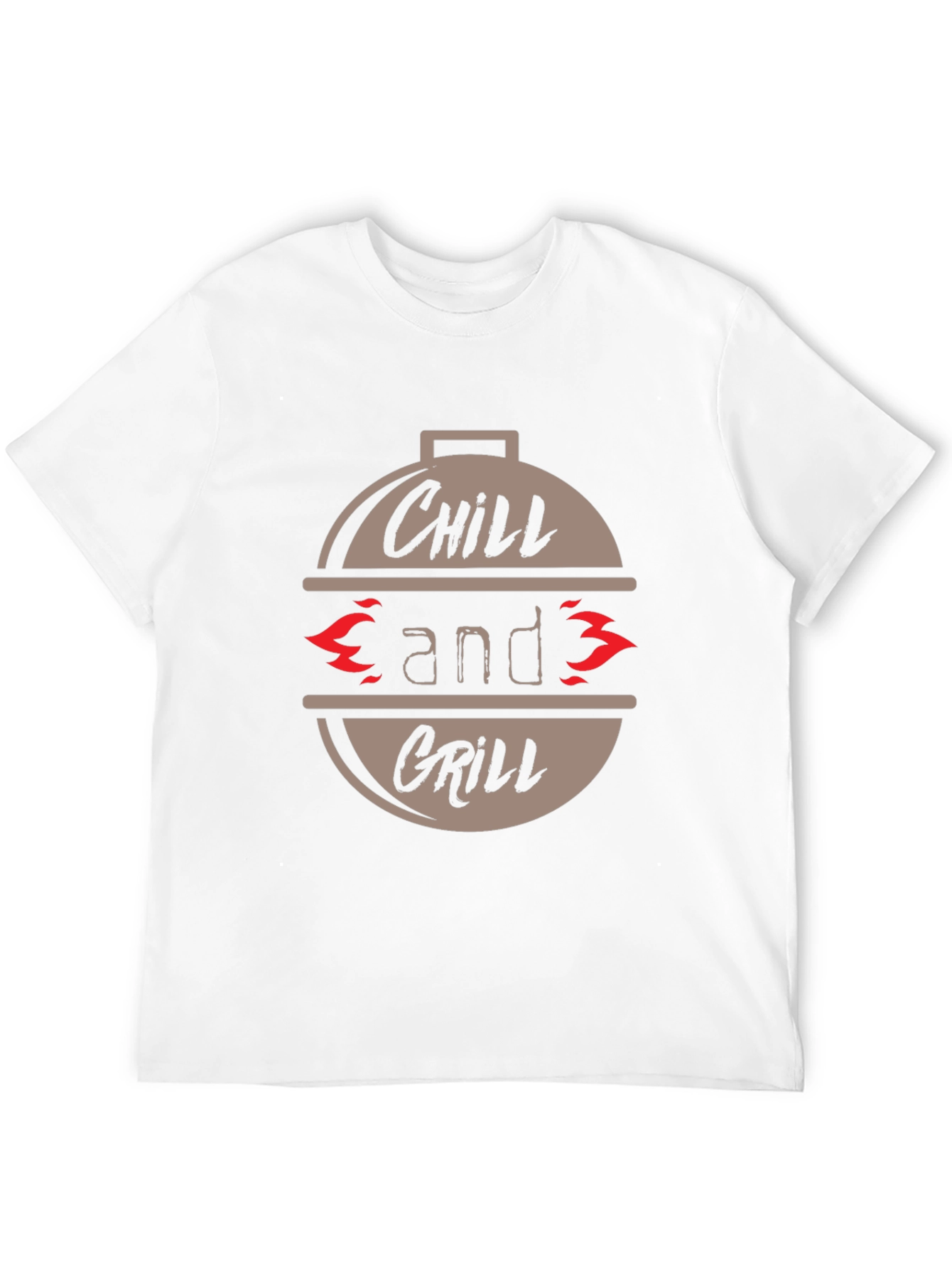 Chill and Grill Graphic T-Shirt - Casual BBQ Tee