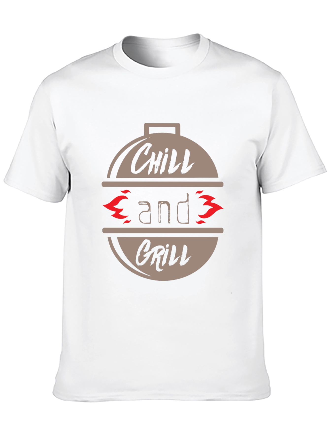 Chill and Grill Graphic T-Shirt - Casual BBQ Tee