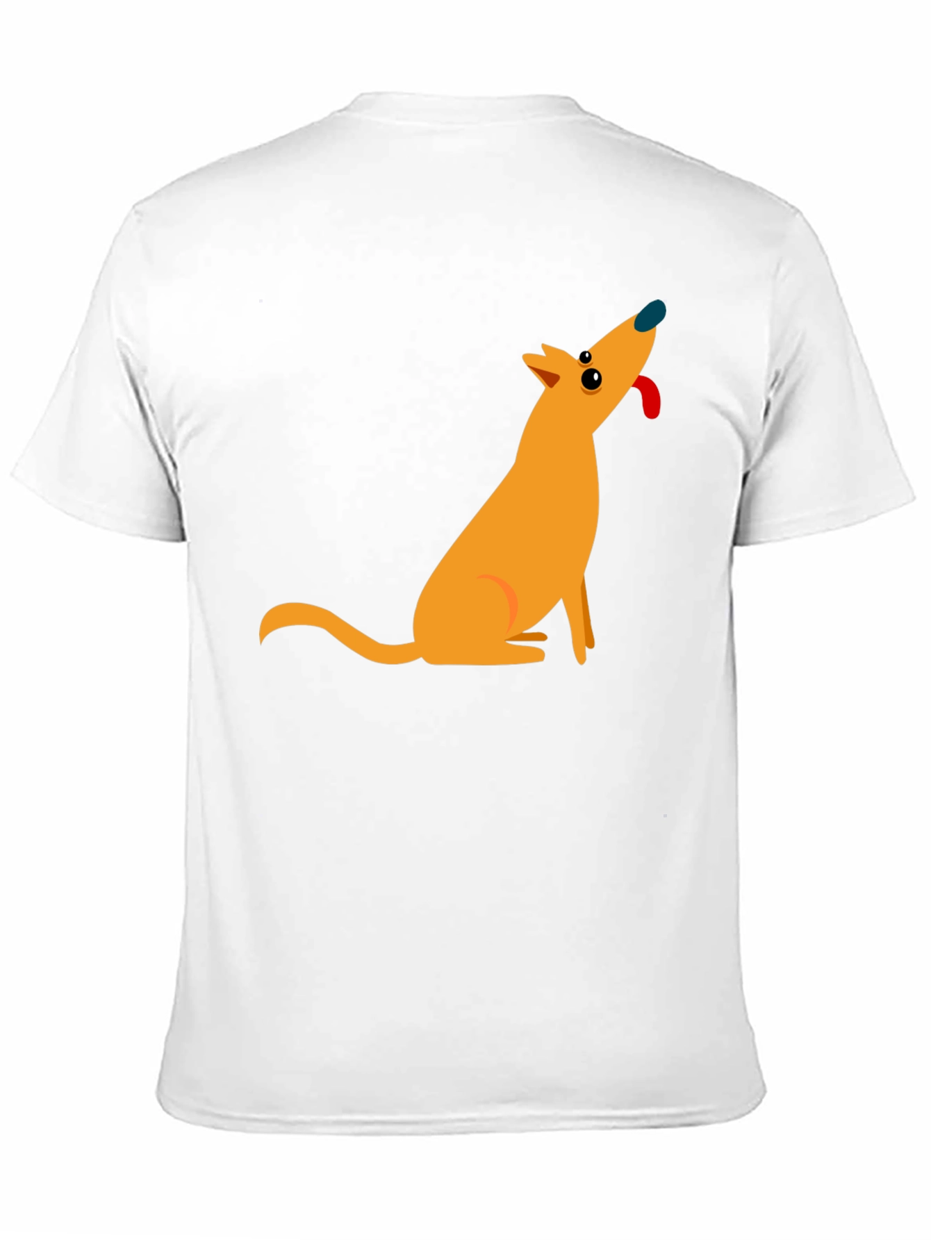 Cartoon Dog Black T-Shirt