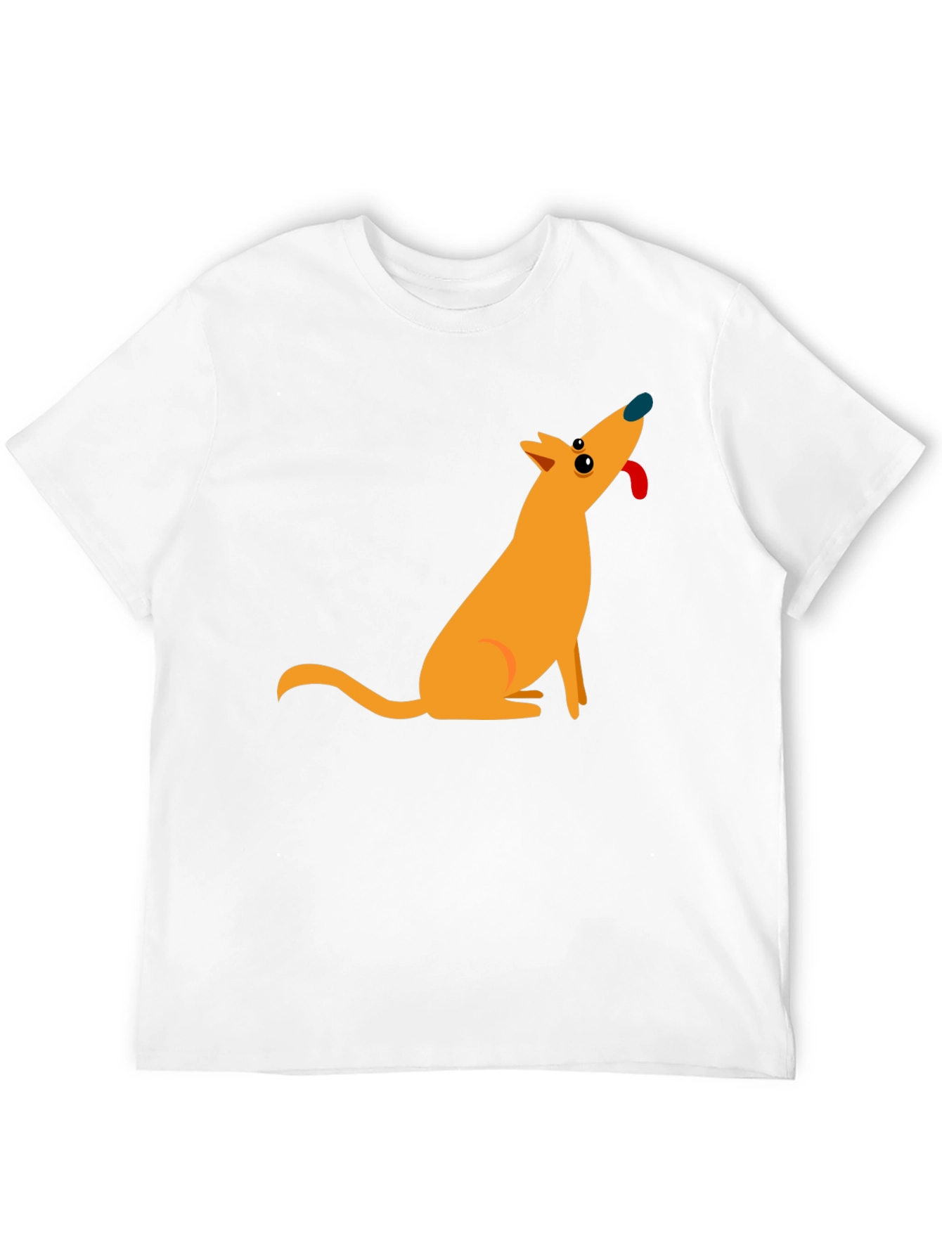 Cartoon Dog Black T-Shirt