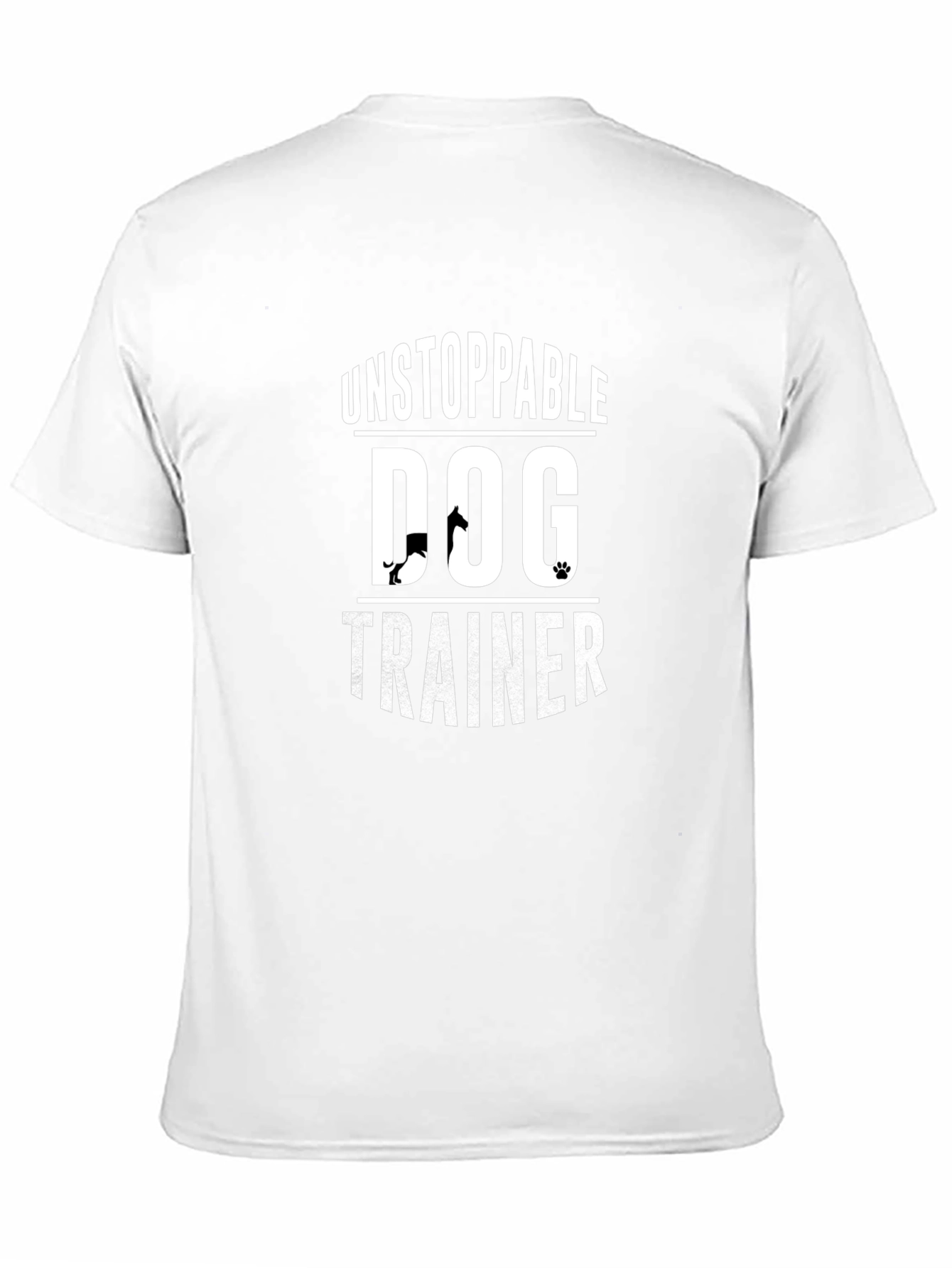 Unstoppable Dog Trainer T-Shirt Black Crew Neck Tee