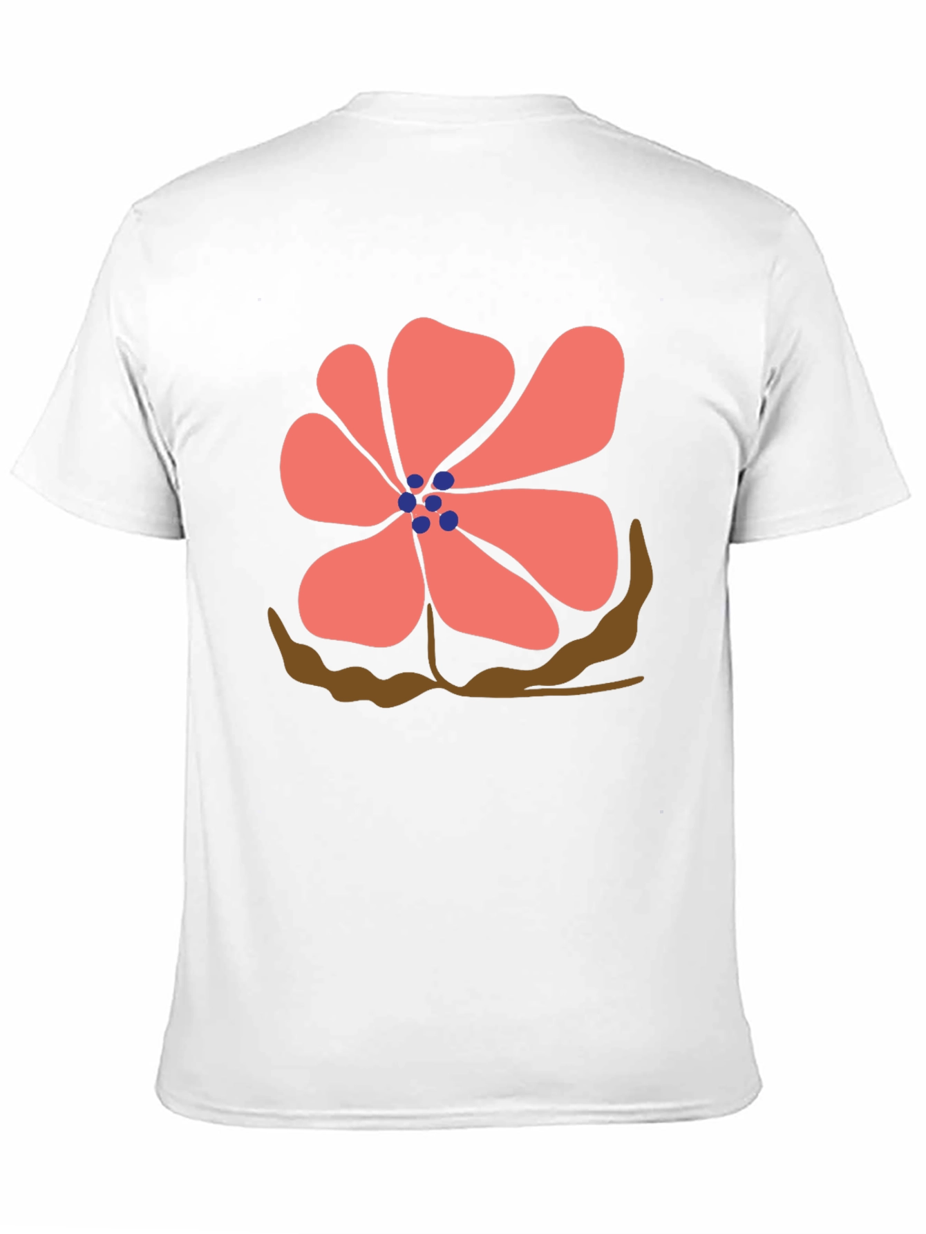 Floral Print Black T-Shirt - Casual Comfort