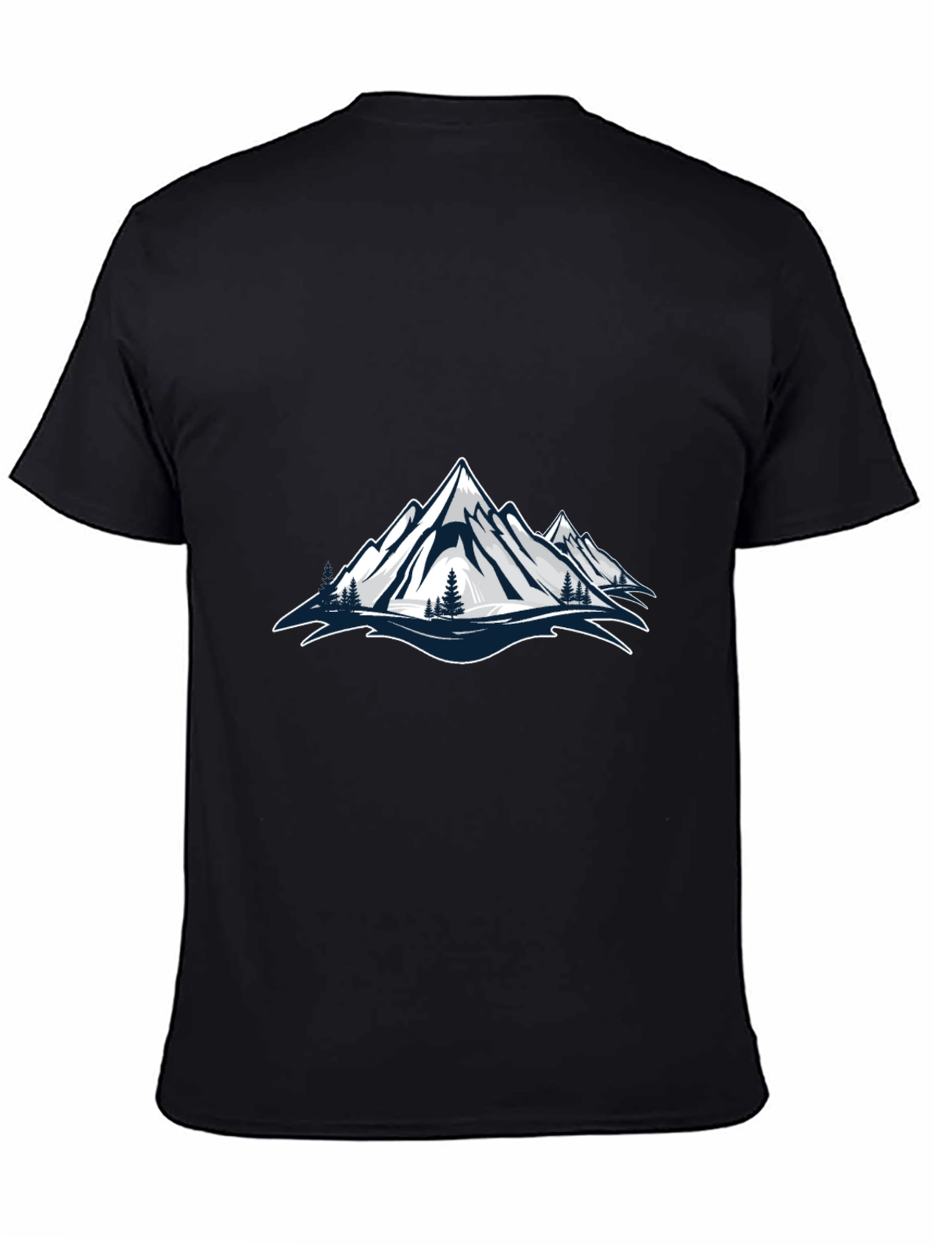 Mountain Graphic Black T-Shirt