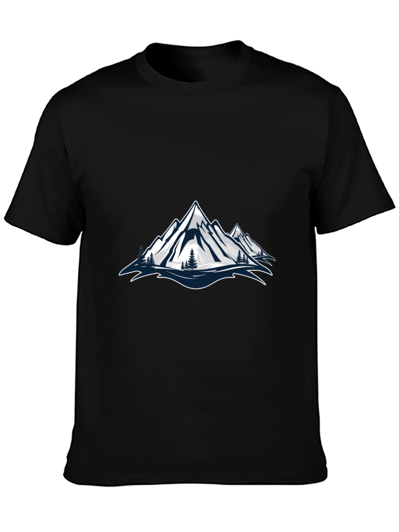Mountain Graphic Black T-Shirt