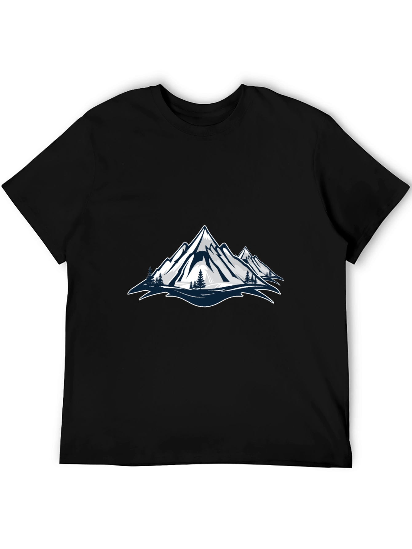 Mountain Graphic Black T-Shirt