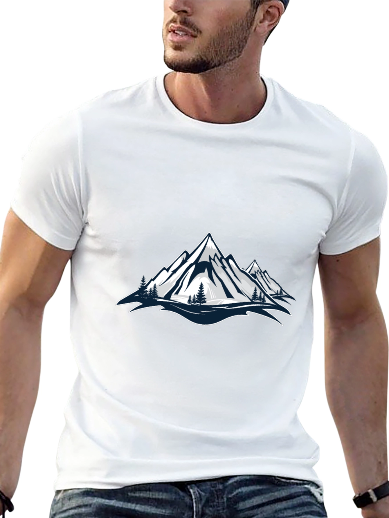 Mountain Graphic Black T-Shirt
