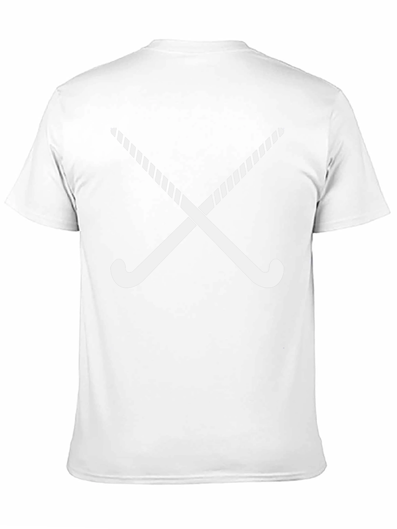 Hockey Sticks Graphic Tee - Black Cotton Casual