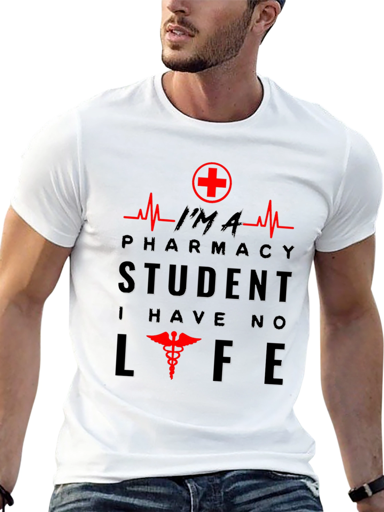 Pharmacy Student Life Graphic Tee - Black