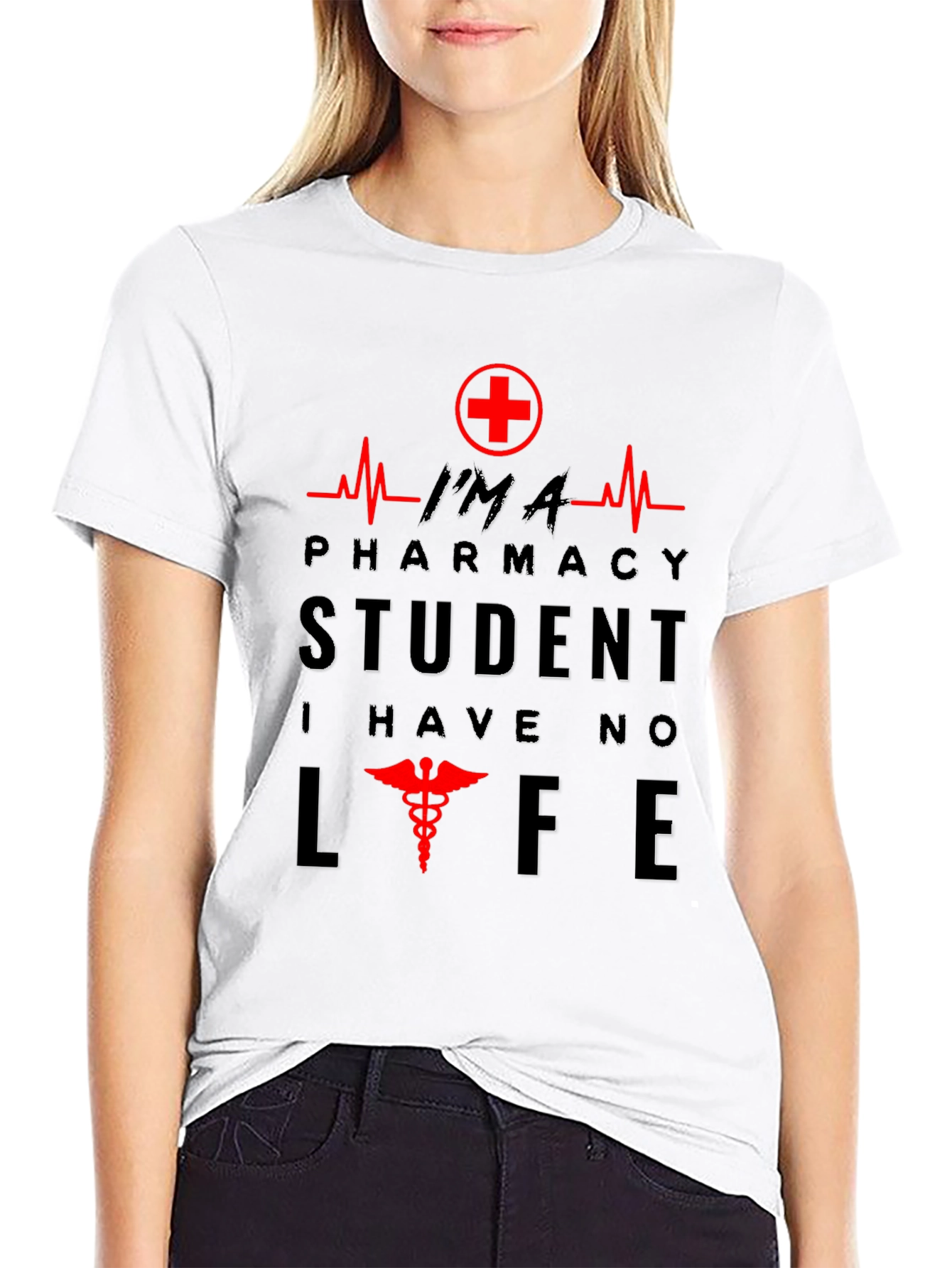 Pharmacy Student Life Graphic Tee - Black