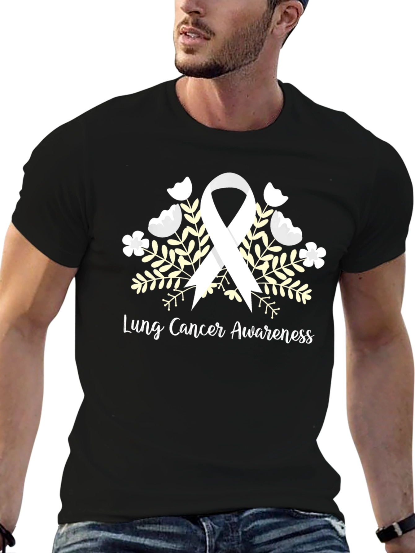 Lung Cancer Awareness Ribbon T-Shirt