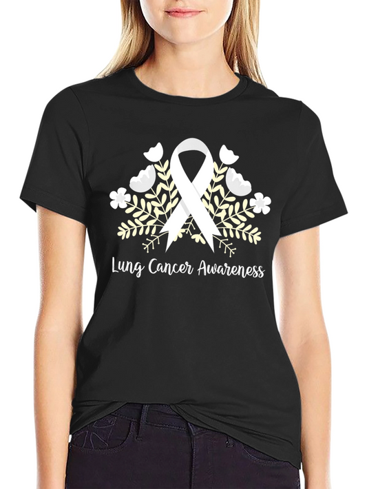 Lung Cancer Awareness Ribbon T-Shirt