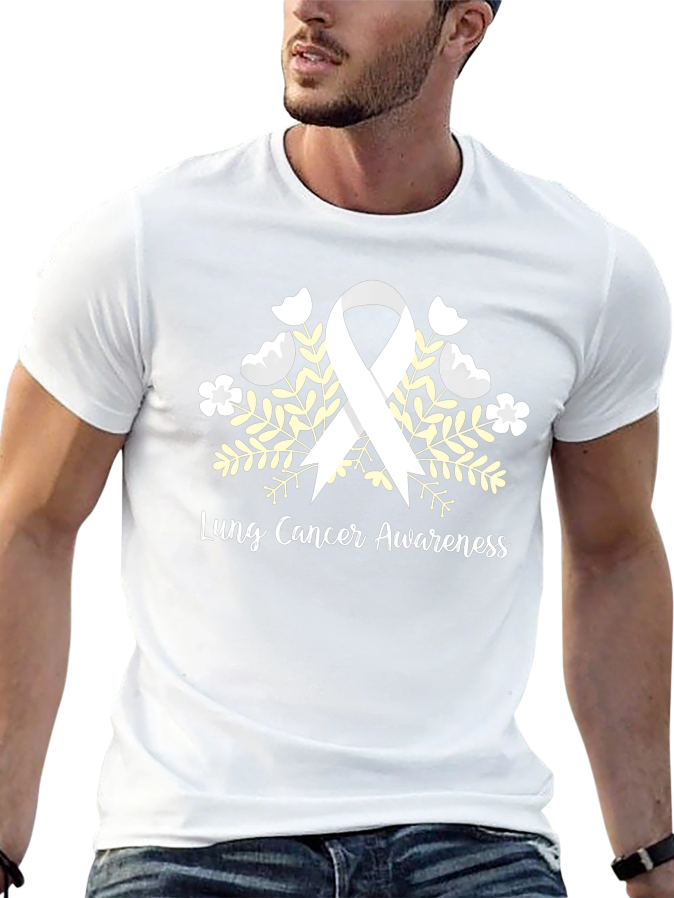 Lung Cancer Awareness Ribbon T-Shirt
