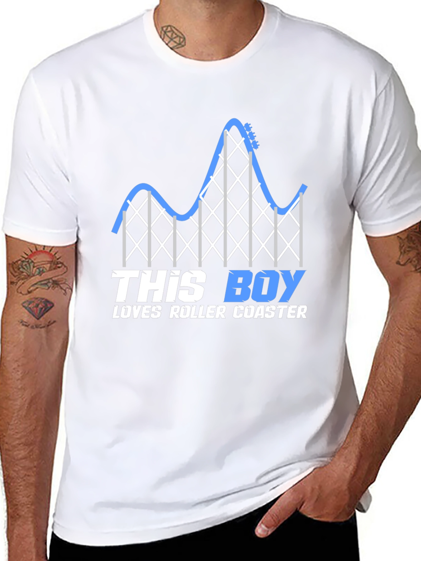 Roller Coaster Lover T-Shirt for Boys