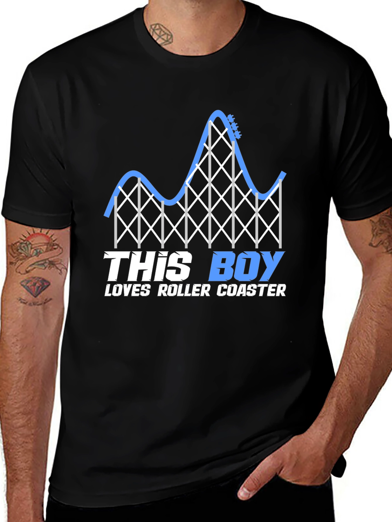 Roller Coaster Lover T-Shirt for Boys
