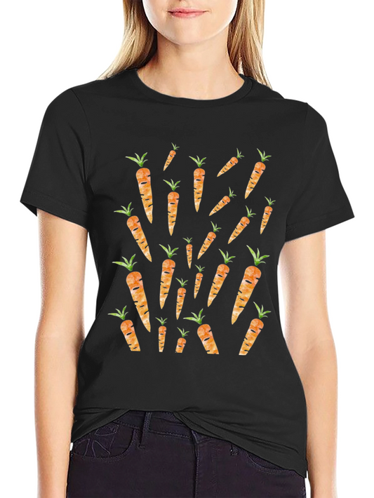 Carrot Pattern Graphic Tee