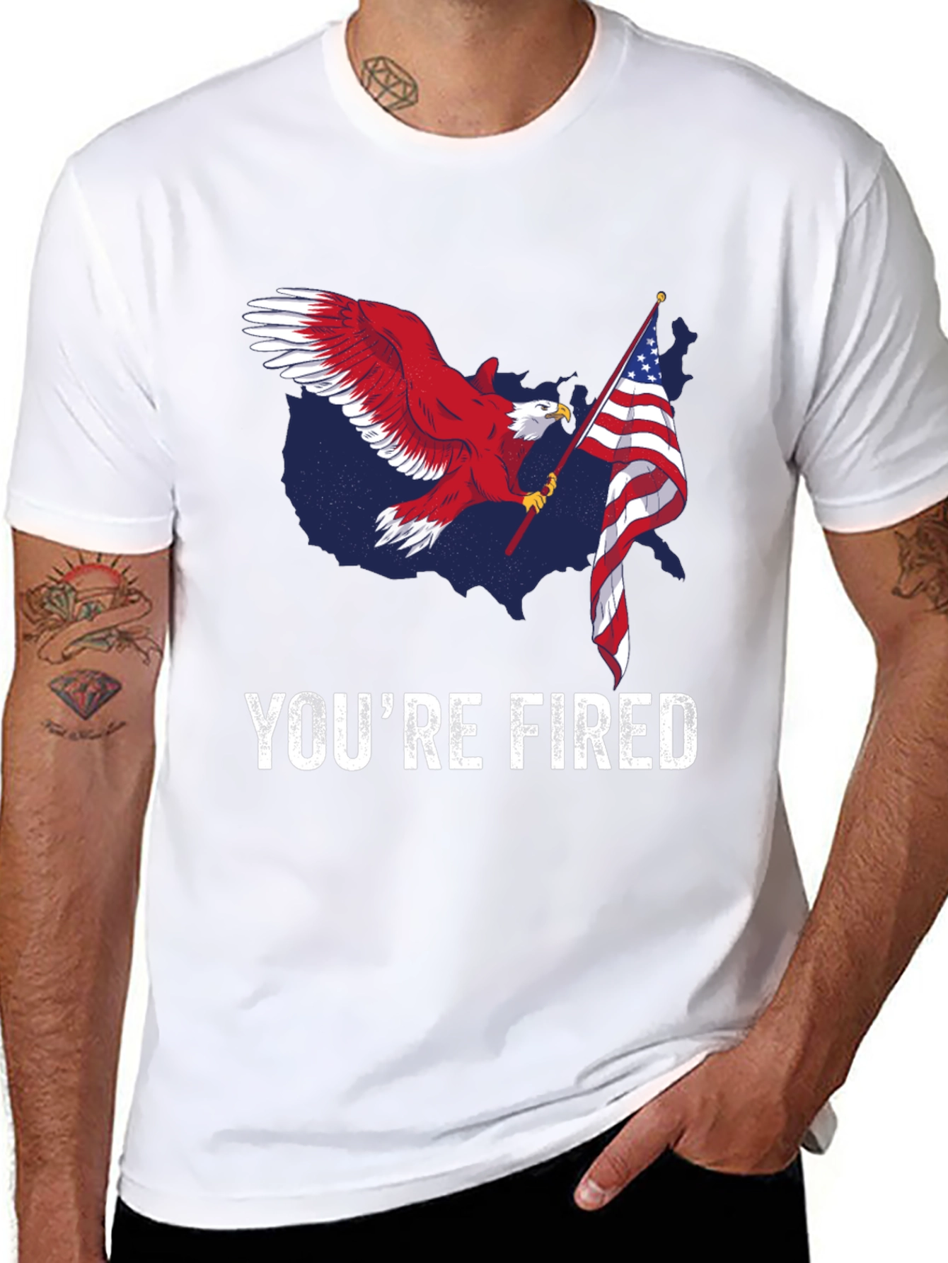 Youre Fired Eagle Flag T-Shirt