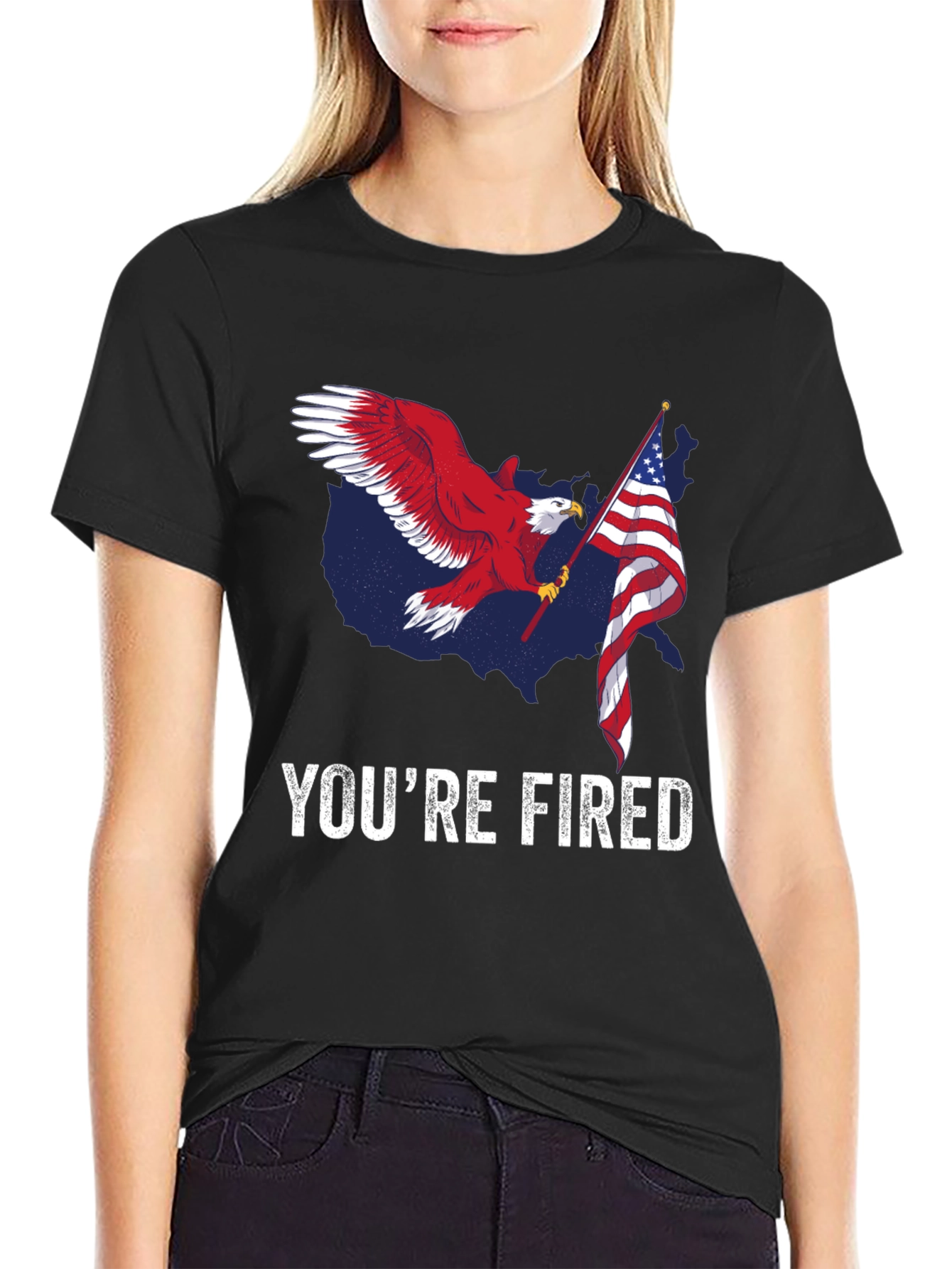 Youre Fired Eagle Flag T-Shirt
