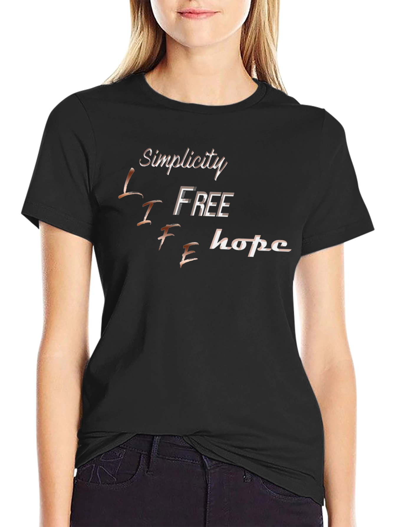 Simplicity Life Free Hope Graphic T-Shirt