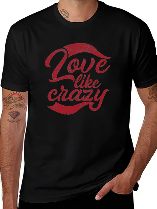 Love Like Crazy Black Graphic Tee