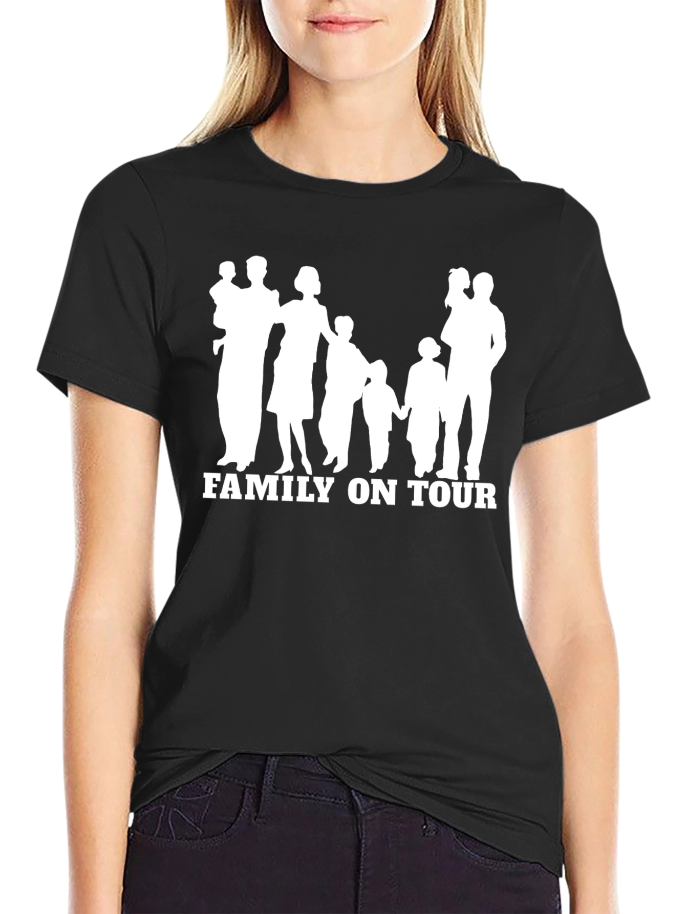 Family On Tour Black T-Shirt