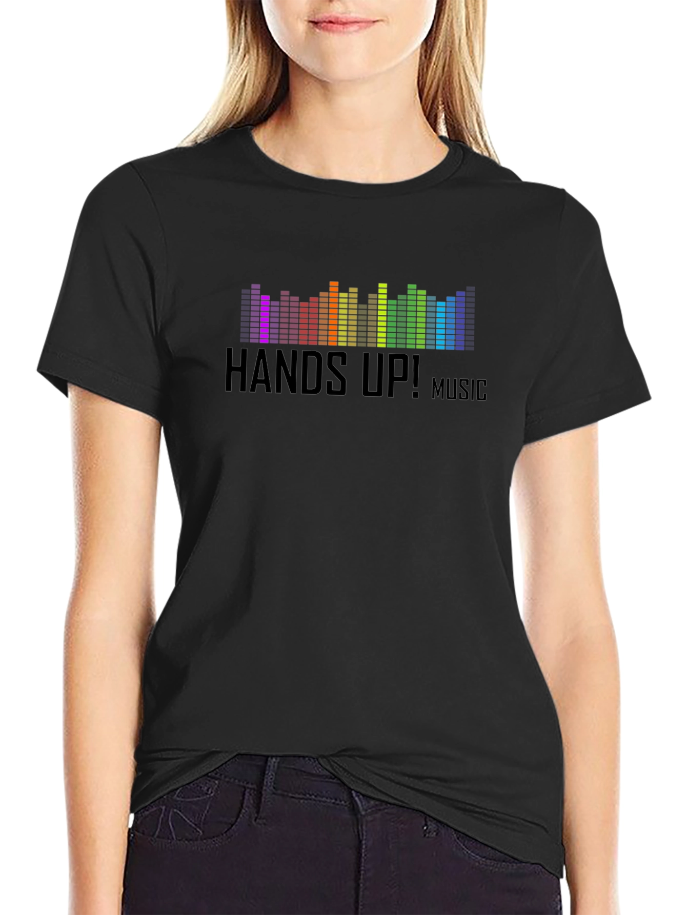 Hands Up! Music Graphic T-Shirt