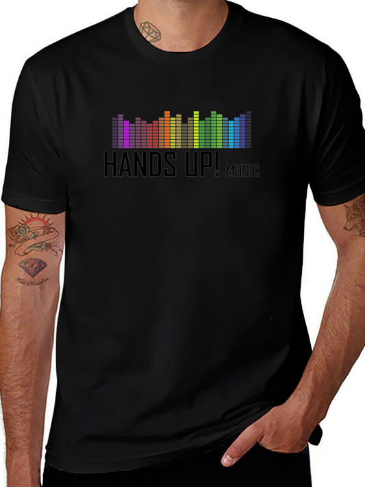 Hands Up! Music Graphic T-Shirt