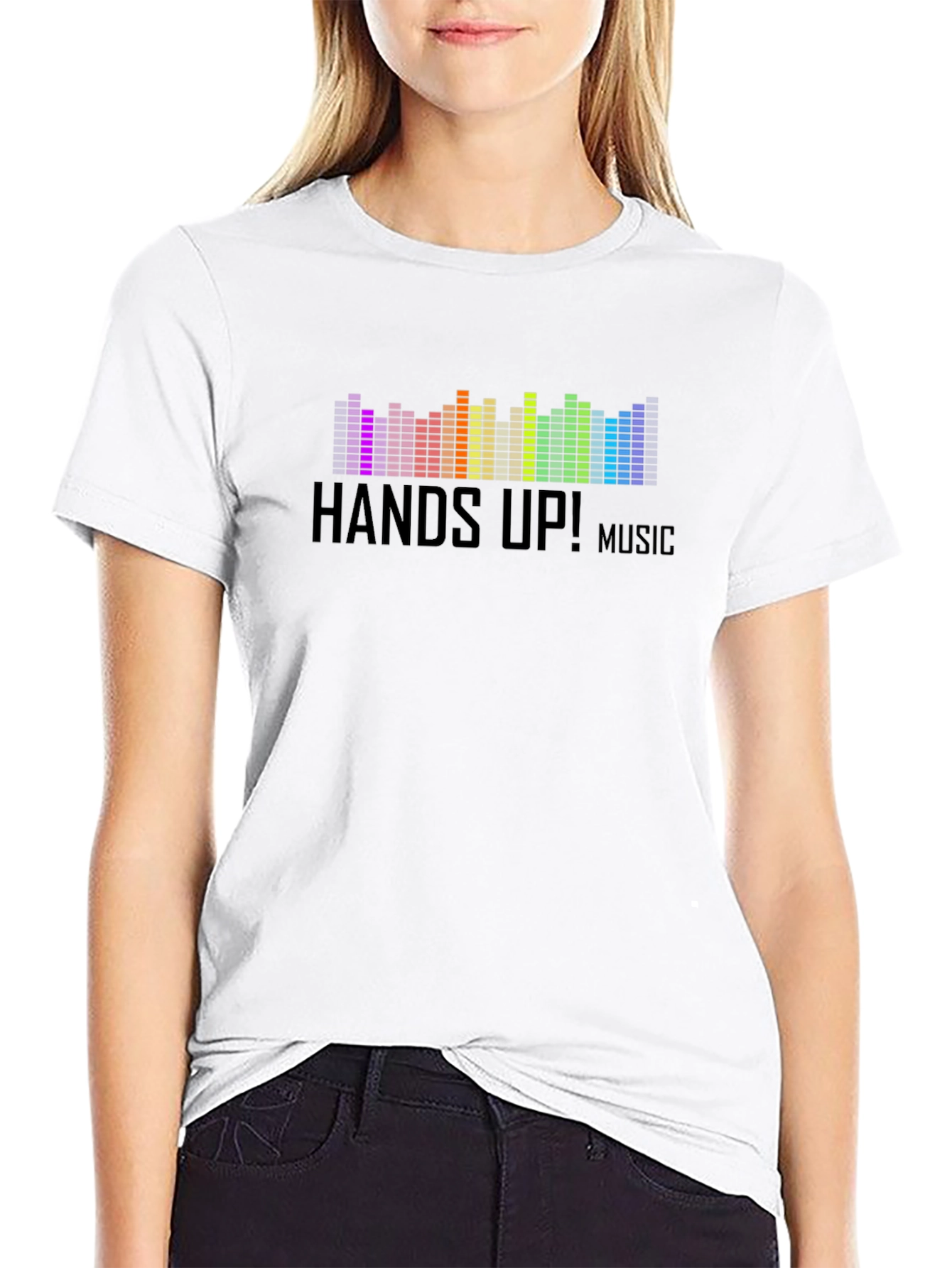 Hands Up! Music Graphic T-Shirt