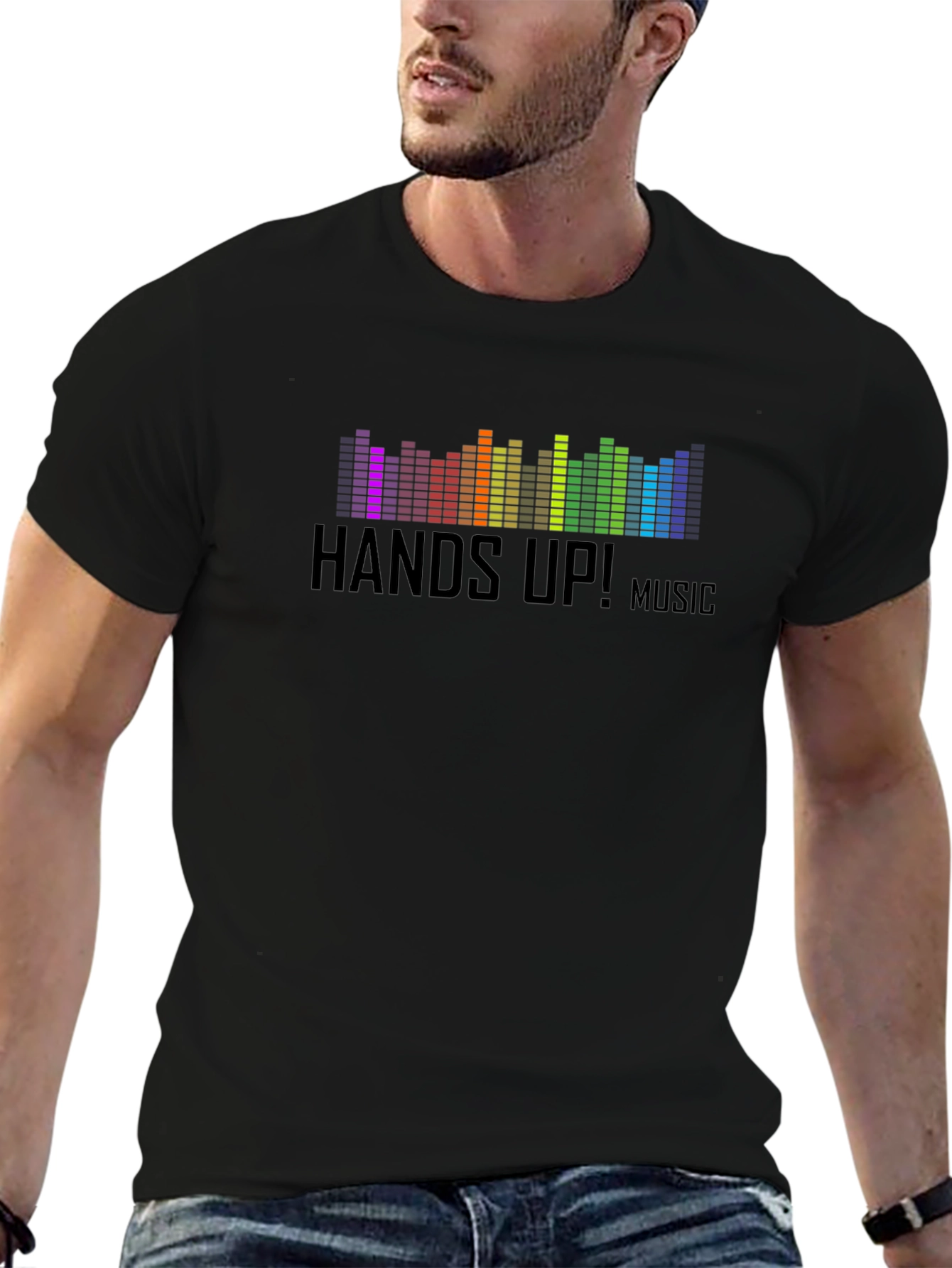 Hands Up! Music Graphic T-Shirt