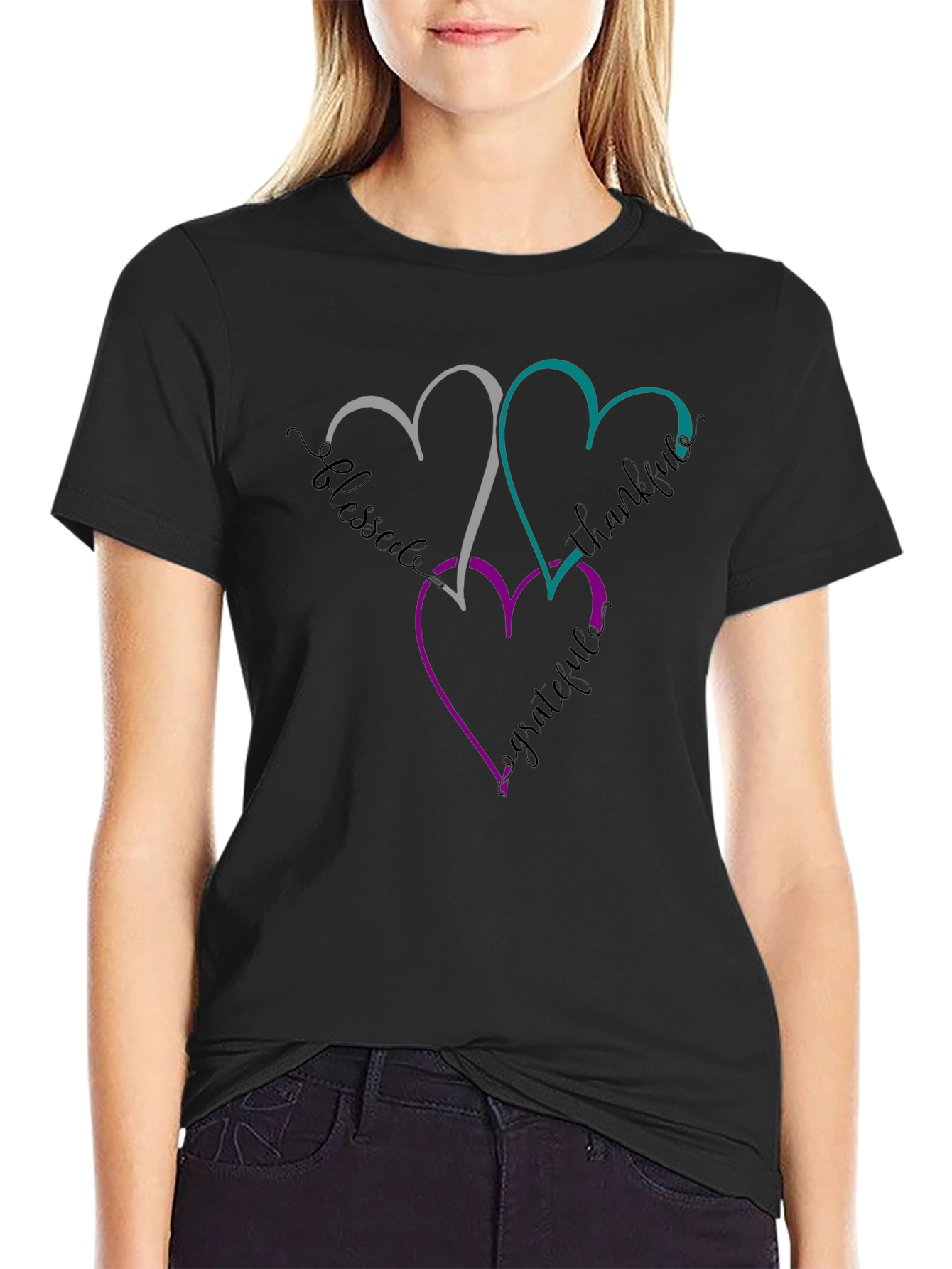 Blessed Thankful Grateful Heart T-Shirt