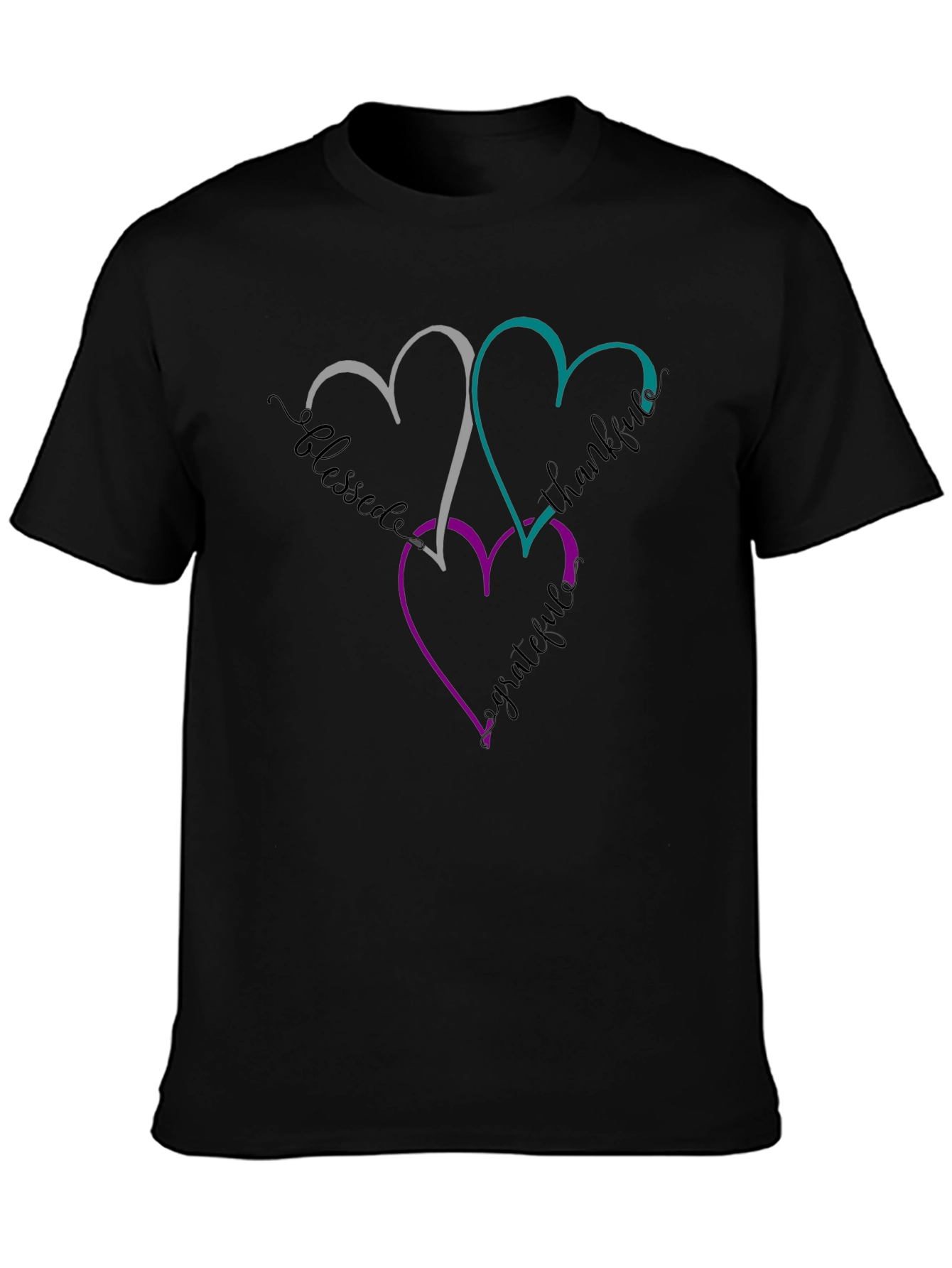 Blessed Thankful Grateful Heart T-Shirt
