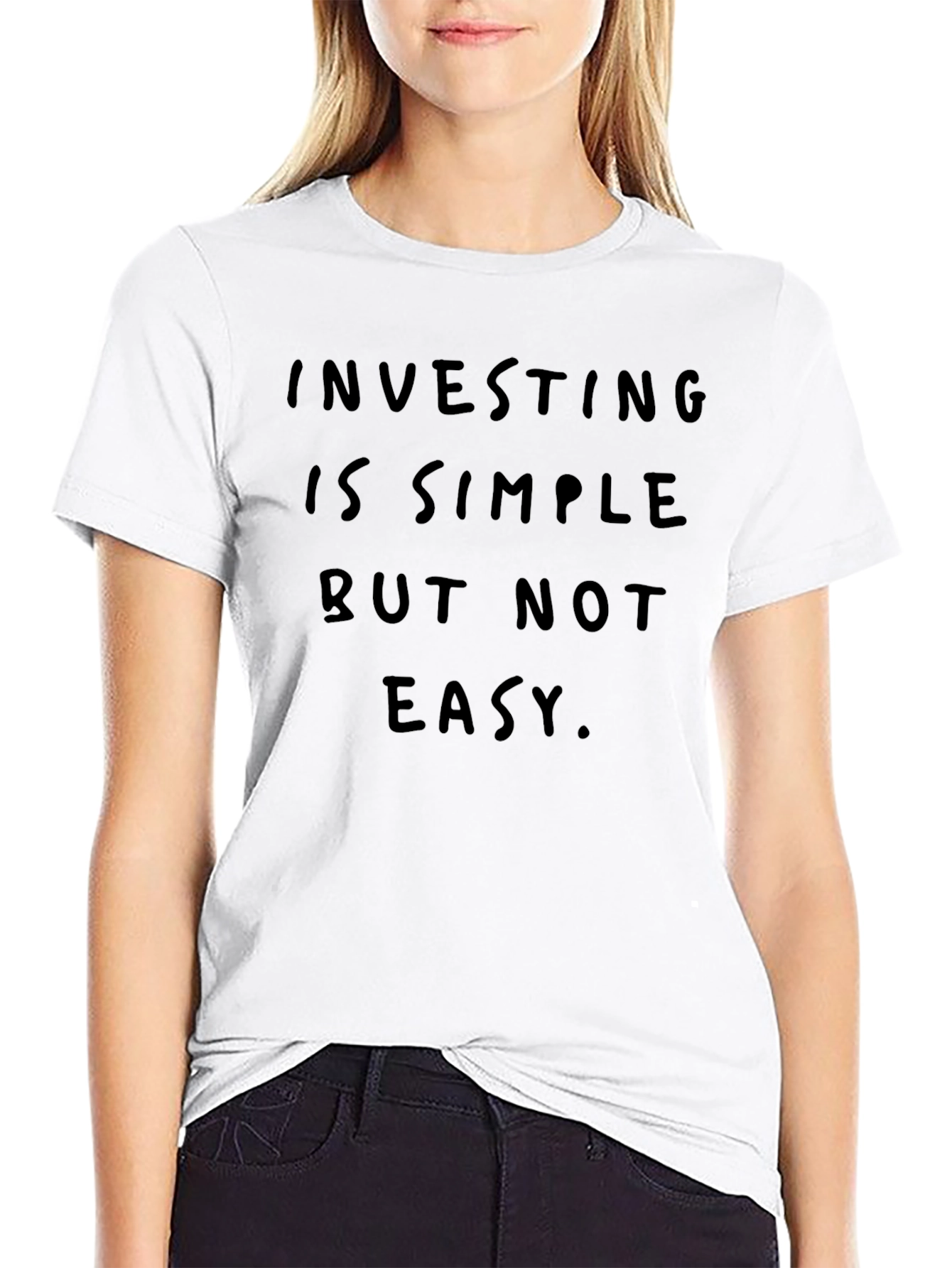 Investing is Simple Crew Neck T-Shirt