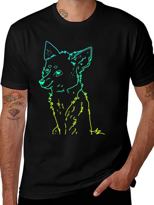 Neon Fox Graphic Tee - Unique Style