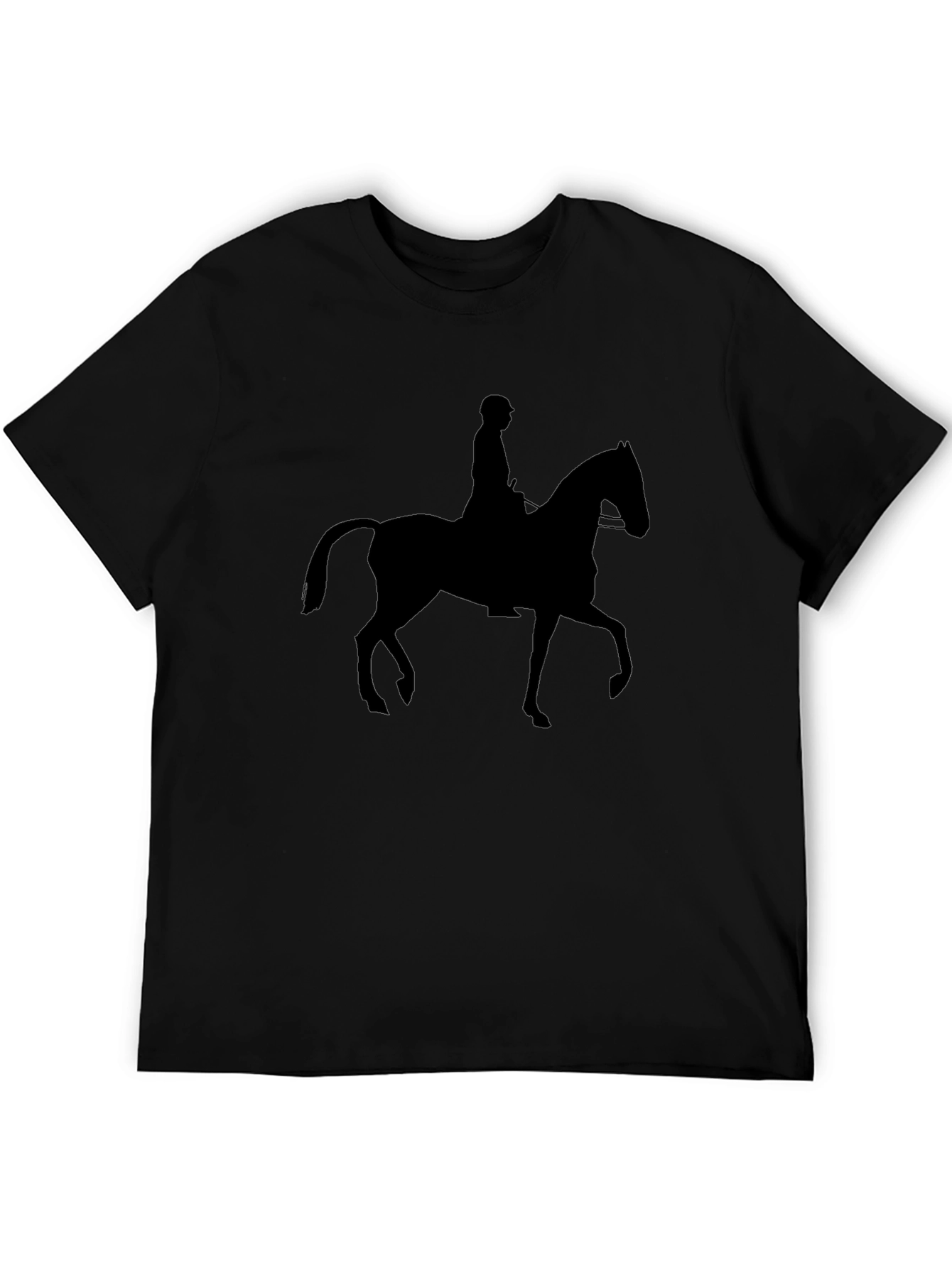 Equestrian Silhouette Black T-Shirt