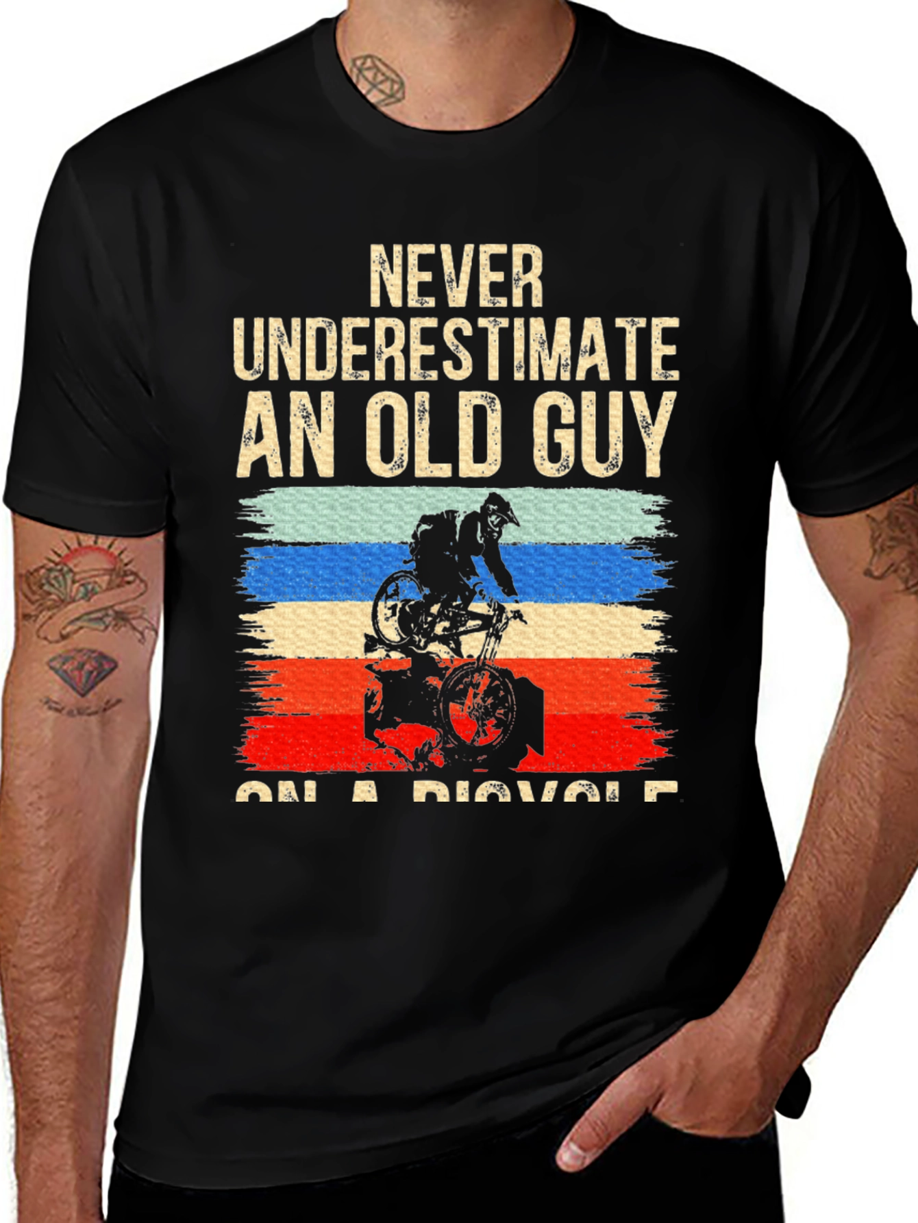 Old Guy On A Bicycle T-Shirt