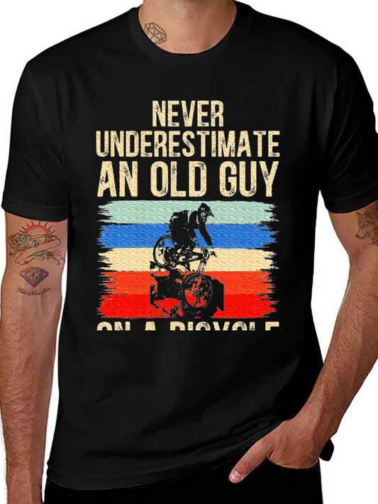 Old Guy On A Bicycle T-Shirt