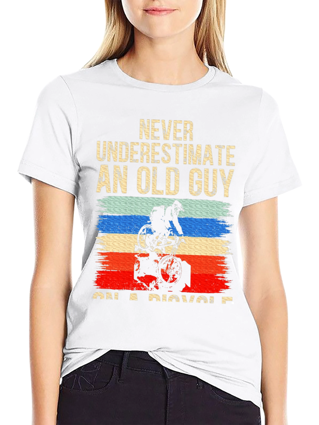Old Guy On A Bicycle T-Shirt