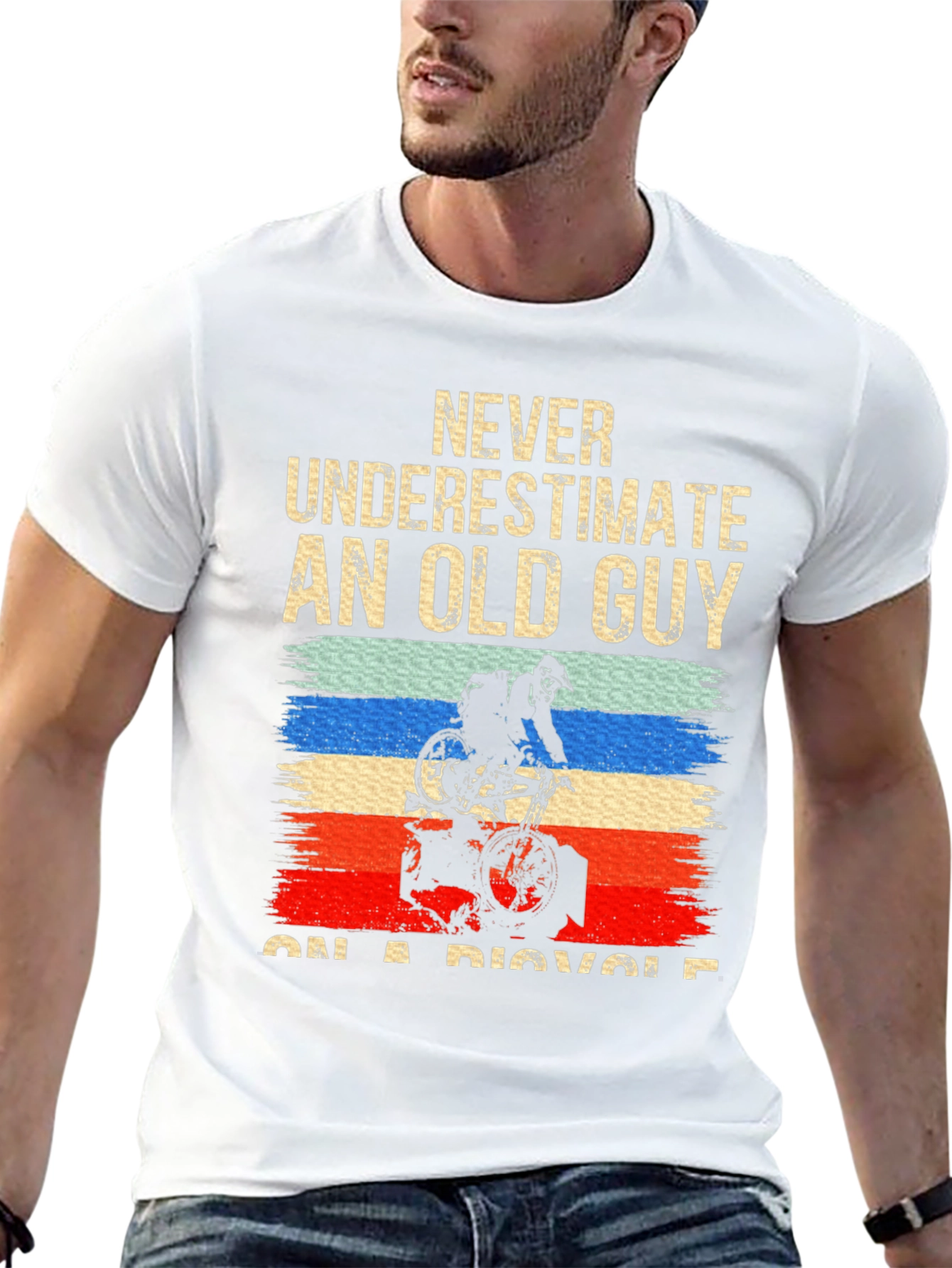Old Guy On A Bicycle T-Shirt