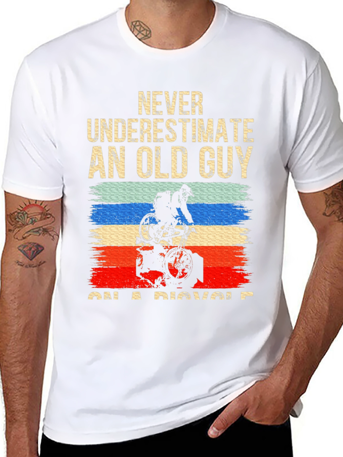 Old Guy On A Bicycle T-Shirt