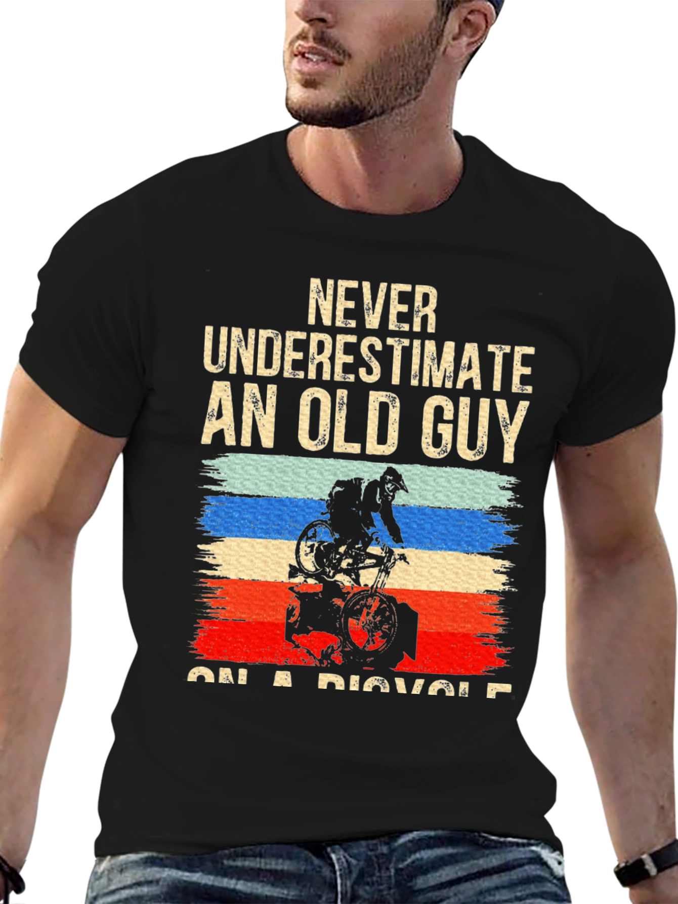 Old Guy On A Bicycle T-Shirt