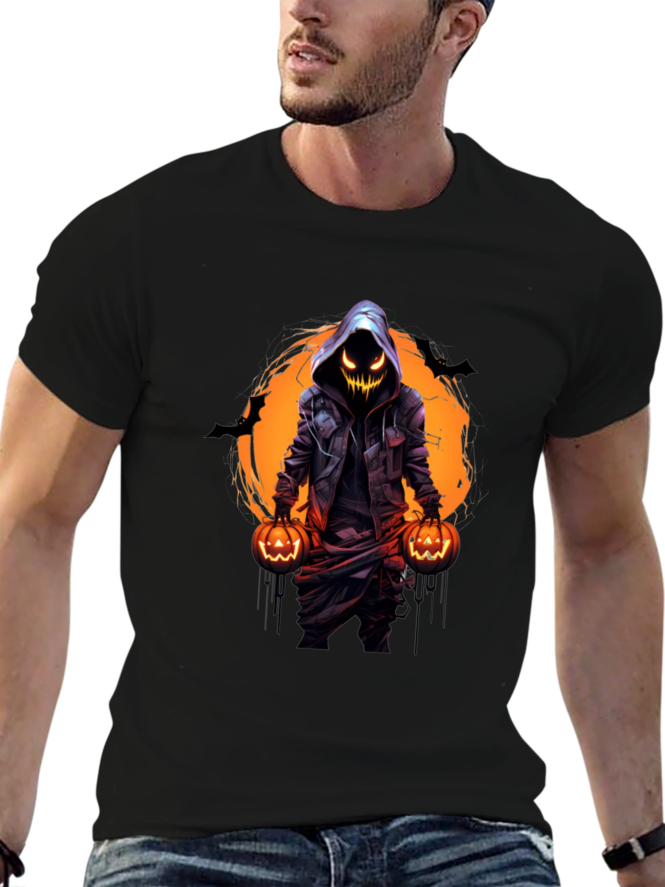 Halloween Pumpkin T-Shirt - Spooky Season Apparel