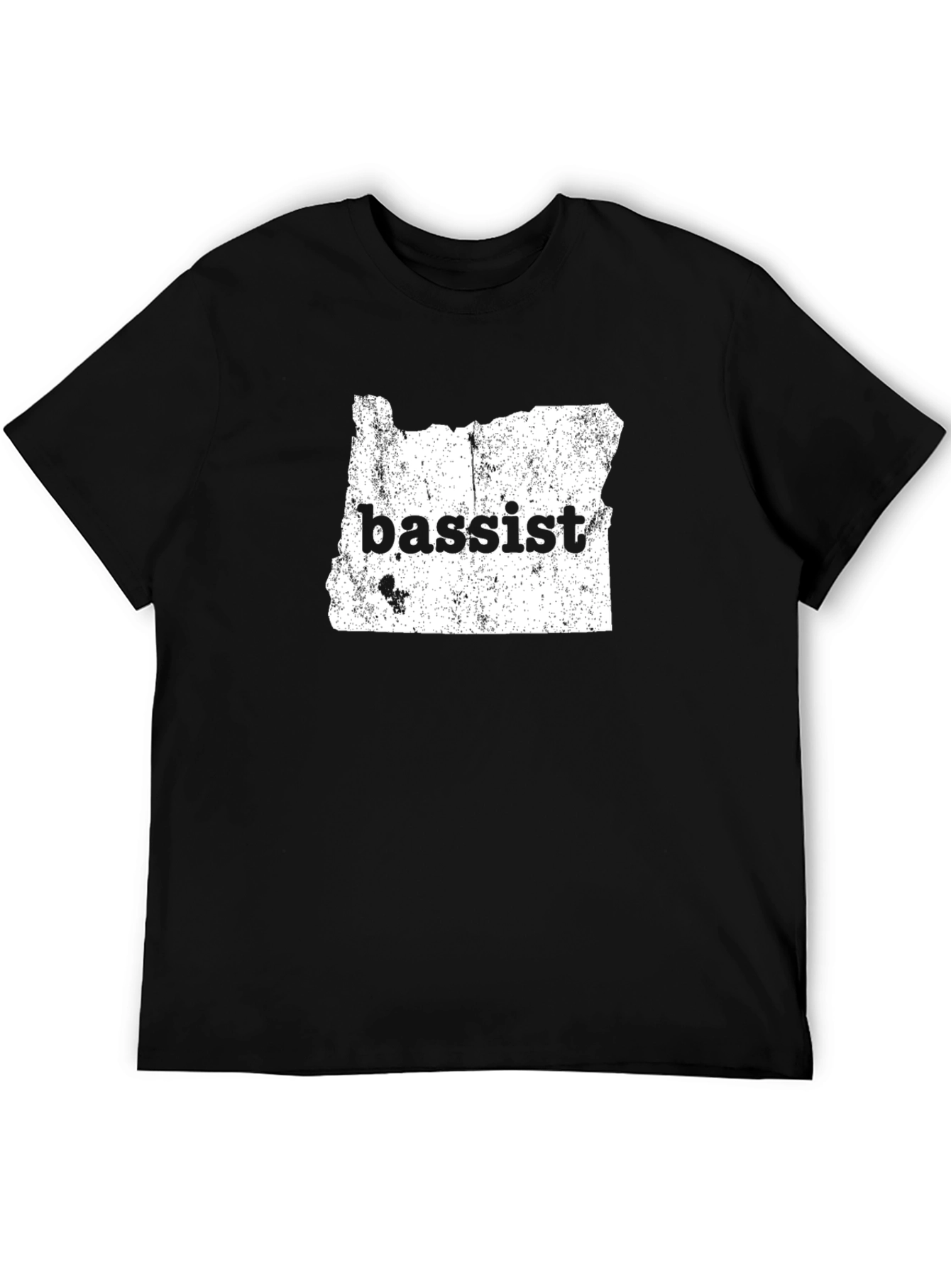 Oregon Bassist Graphic Tee - Black Cotton T-Shirt
