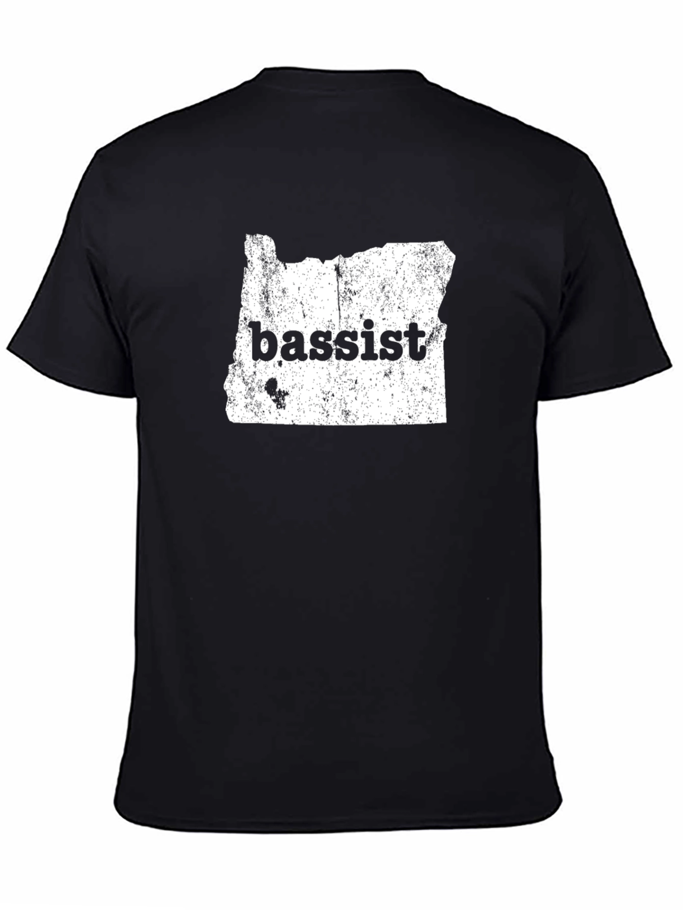 Oregon Bassist Graphic Tee - Black Cotton T-Shirt