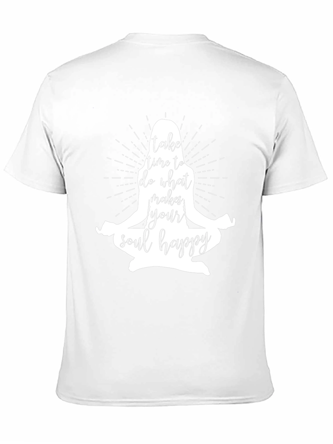 Soul Happy Graphic Tee - Meditating Yoga Shirt